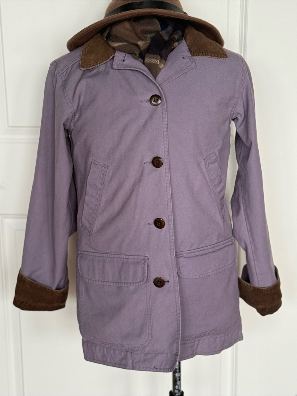 🍂 L.L.Bean Adirondack Barn Coat — Flannel-Lined, Dusty Purple
